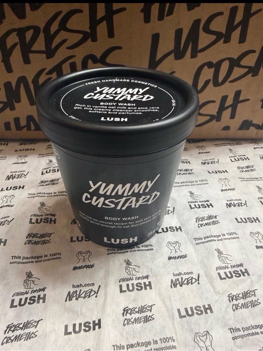 Lush YUMMY CUSTARD 7.9oz NEW - DISCONTINUED/SOLDOUT